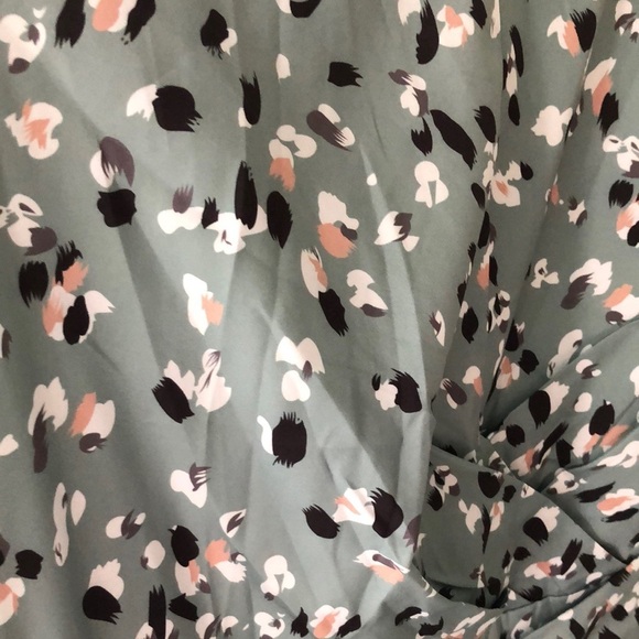 BloomChic grayish/green Sleeveless Abstract  Midi Dress 18-20 w/pockets NWT - Picture 3 of 10